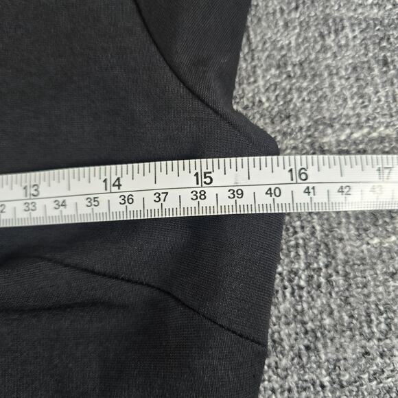 Express Crew Neck Cap Sleeve Tie Wrap Mini Sheath Dress Women's Size Small Black - Picture 7 of 7